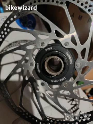 Предна главина Shimano HB-M800 + диск  203 мм. , снимка 5 - Части за велосипеди - 56714972