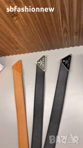 Hermes ❣️ Prada естествена кожа колан, снимка 13 - Колани - 56619427