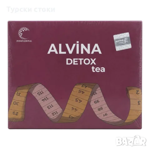 Alvina Detox Tea – 30-дневна програма за контрол на теглото и апетита, 60 сашета
