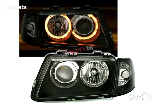 Кристални фарове ANGEL EYES за Audi A3 8L (1996-2000) - черни