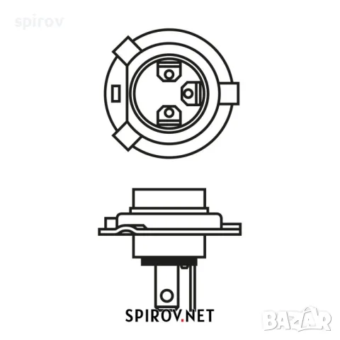 Крушка H4 12V 60/55W P43T Pure Light, снимка 7 - Аксесоари и консумативи - 55745439