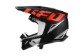 Мотокрос каска UFO RAYSON BLACK/WHITE/RED, снимка 5