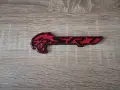 SRT Hellcat черно с червено емблема лява, снимка 4