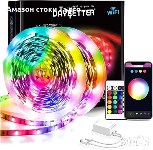 Смарт RGB LED лента DAYBETTER 20 м, Wi-Fi, Alexa и Google