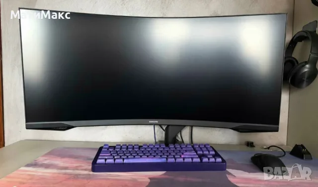 Samsung Odyssey G5 34 '' Curved 165Hz, снимка 4 - Монитори - 56609021