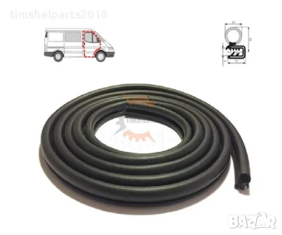Уплътнение предна врата за Ford Transit 1985-2000год. - Пасажерска страна