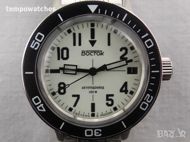 ВОСТОК АМФИБИЯ АВТОМАТИЧЕН-FULL LUME ref: 72012Б, снимка 1 - Мъжки - 43325916
