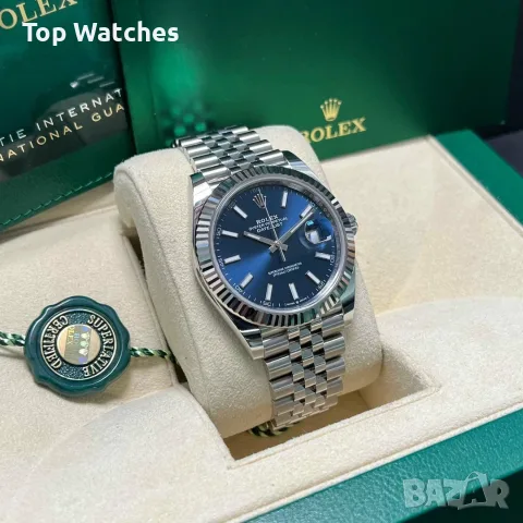 Rolex Datejust 41mm Steel Blue Dial Automatic Различни Варианти, снимка 2 - Мъжки - 56609495