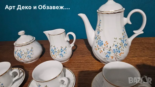 Ретро сервиз за кафе Китка, снимка 2 - Сервизи - 56569033