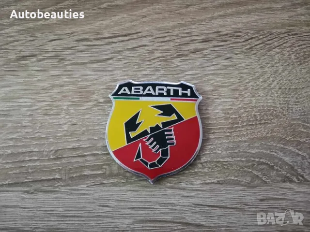 черна метална емблема Abarth