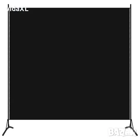 vidaXL Параван за стая, 1 панел, черен, 175x180 см, снимка 3 - Паравани - 56146684