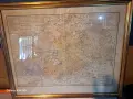 Стара Картина Немска Карта, снимка 1