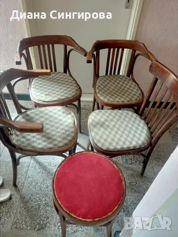 Виенски столове vintage, снимка 6 - Столове - 56697082