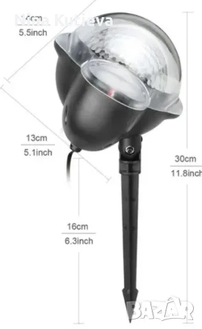 Диско лампа Snow Flower Lamp, снимка 2 - Декорация за дома - 56555727