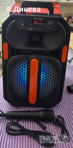 Преносима Bluetooth колонка  караоке , снимка 4 - Bluetooth тонколони - 56712906