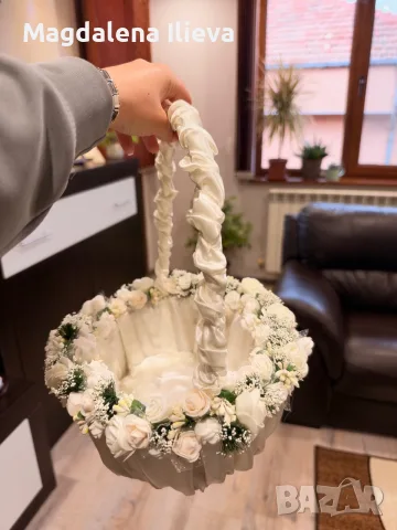 Кошничка за късмети, снимка 2 - Подаръци за сватба - 56660801