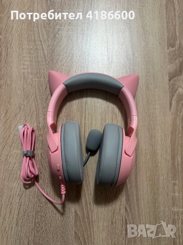 Гейминг слушалки Razer - Kraken Kitty V2, снимка 4 - Слушалки и портативни колонки - 56600753