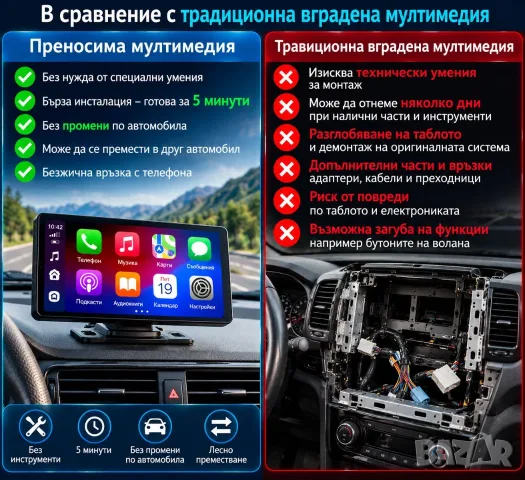 Универсална Android мултимедия, 10.26″ дисплей, GPS, Waze, две камери, снимка 7 - Аксесоари и консумативи - 53669530