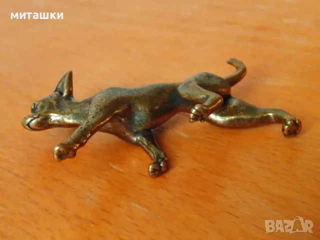 Чихуахуа бронзова фигурка, снимка 5 - Статуетки - 56614790