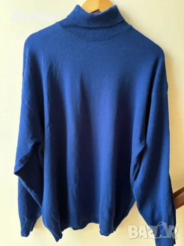Hugo Boss Мъжки винтидж пуловер, 100% агнешка вълна, размер 52 (L/XL)