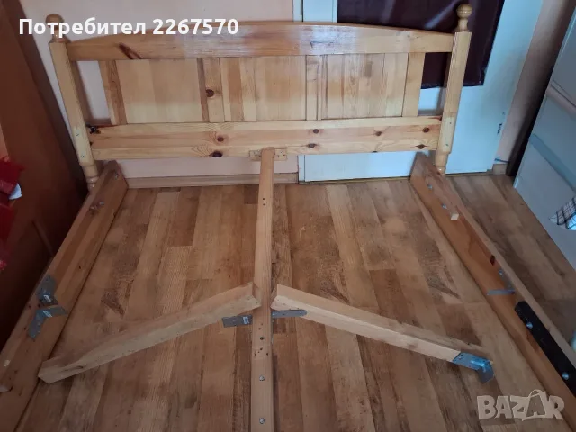 Дървена спалня  от масив(чам)160/200.
