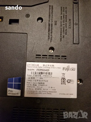 Fujitsu siemens Lifebook E754, снимка 7 - Лаптопи за дома - 56688571