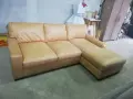 Кожен ъглов диван, снимка 2