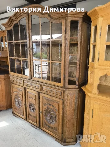 Витрина МАСИВ дърворезба, снимка 4 - Секции и витрини - 56586284