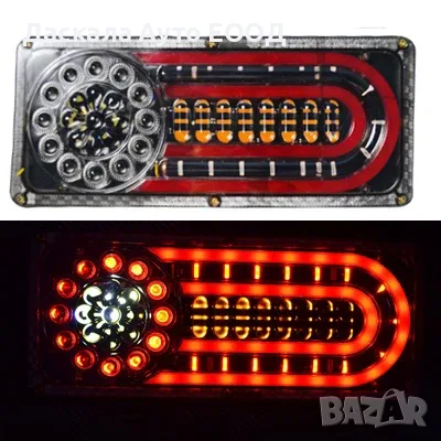 1бр. ЛЕД LED неон стоп, с кръг и овал, 24V