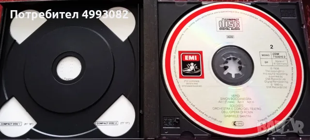 Оригинален Двоен компактдиск ,,Симон Боканегра,,Борис Христов., снимка 2 - CD дискове - 56746971