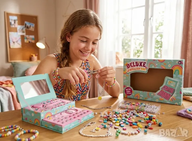 Комплект за изработка на бижута „Deluxe Jewellery Box"