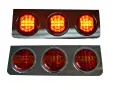 1 бр. ЛЕД LED стоп , стопове с 3 кръгли хамбургера , 24V, снимка 3