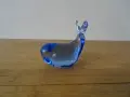 Стъклена фигура Син кит Мурано , снимка 5