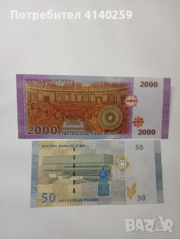 СИРИЯ БАНКНОТИ 2000 ПАУНДА , снимка 2 - Нумизматика и бонистика - 56699351