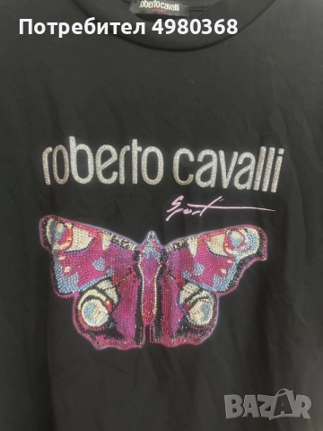 Roberto Cavalli sport-Л размер, снимка 2 - Тениски - 56581024