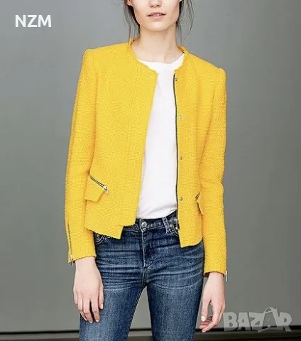 ZARA слънчогледово сако , снимка 1 - Сака - 56584736