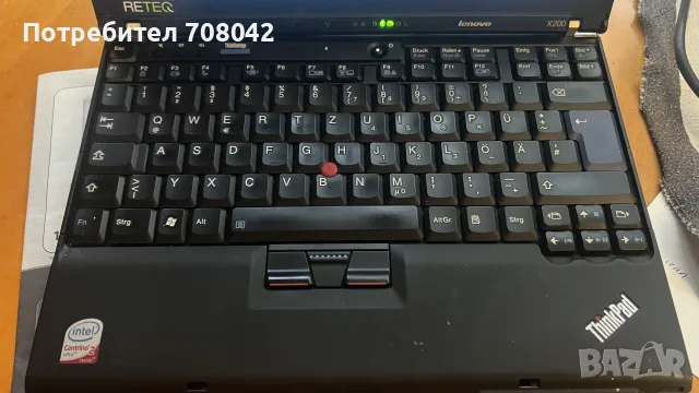 Лаптоп Lenovo ThinkPad X200 , снимка 3 - Лаптопи за работа - 56738564