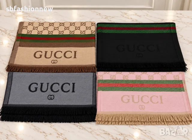 Gucci шал кашмир и коприна