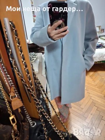 Палто небесно син нюанс Reserved .rS , снимка 7 - Палта, манта - 56569227