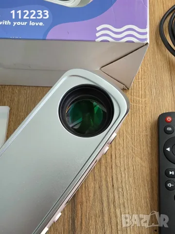 LED Projector+преносим екран 120 инча!! НОВИ!, снимка 12 - Плейъри, домашно кино, прожектори - 56624256