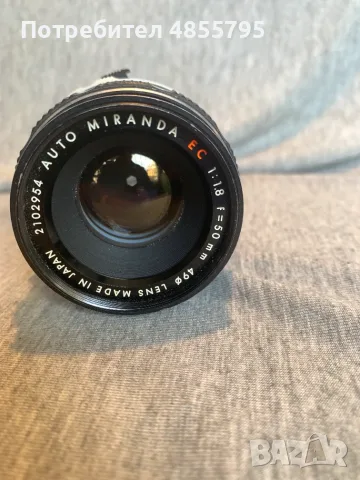 Обектив Miranda Auto EC 50mm f/1.8, снимка 5 - Обективи и филтри - 56647769