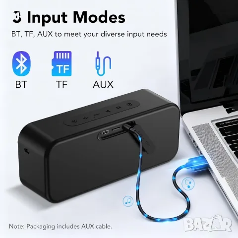 Bluetooth колонка високоговорител IKT S19-1  30w, снимка 3 - Bluetooth тонколони - 56743478