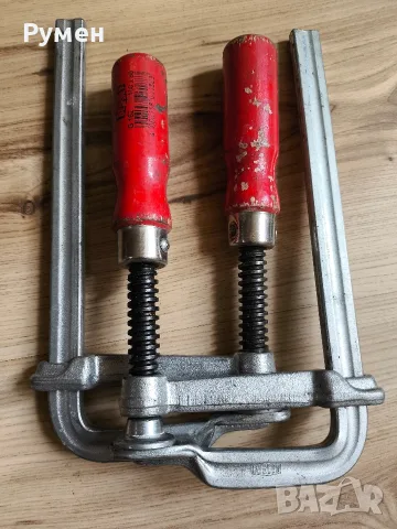 Качествени немски дърводелски стяги Bessey и един Stabil, снимка 5 - Стяги - 56644138