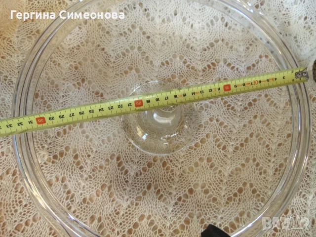Прекрасен поднос за торта , снимка 5 - Чинии - 56637651