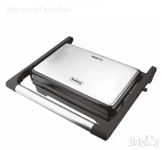 Тостер за сандвичи Rosberg R51442I 1500W инокс/черен
Размер на плочата: 26x16,5см
Мощност: 1500W