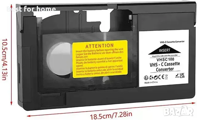 Адаптер за касета за VHS-C, снимка 3 - Друга електроника - 56566163