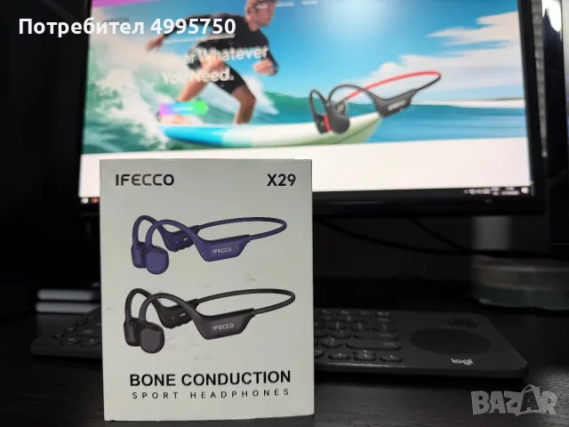 Ifecco X29 Bone Conduction sport headphones, снимка 3 - Безжични слушалки - 56745883