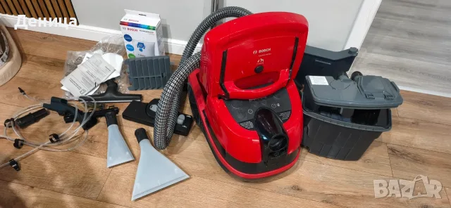Bosch 3-в-1 перяща прахосмукачка за сухо и мокро почистване, създадена за домове с домашни любимци
