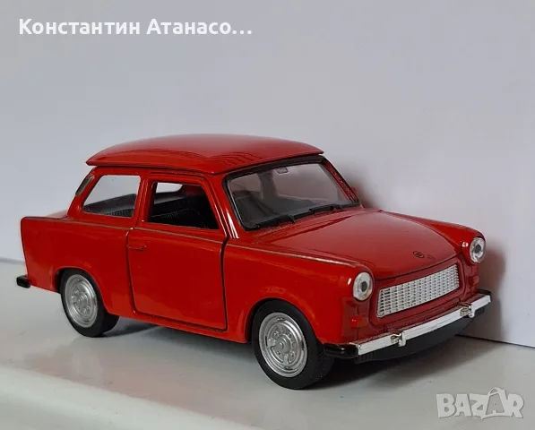 Метална количка Трабант, снимка 2 - Коли, камиони, мотори, писти - 56628323