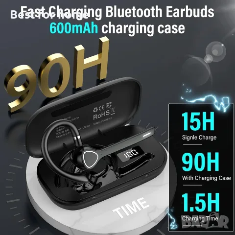 Bluetooth слушалки VOTAZIB, снимка 3 - Bluetooth слушалки - 56678678